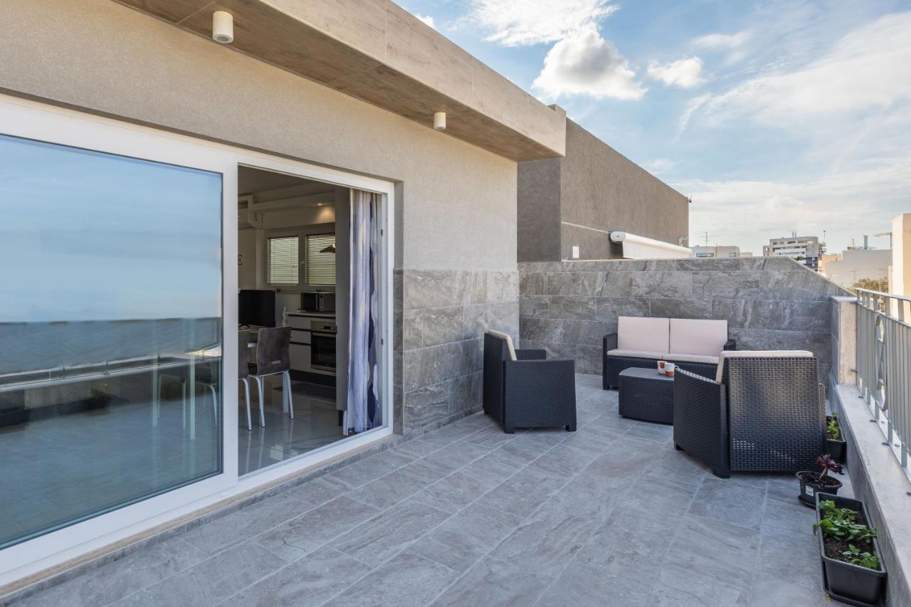 Terrace View- A Charming Two Bedrooms Penthouse Ac-Wifi Мсида Экстерьер фото