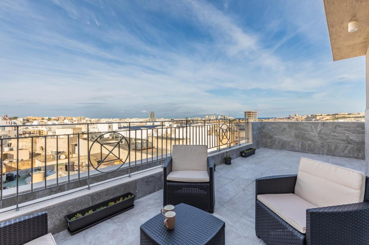 Terrace View- A Charming Two Bedrooms Penthouse Ac-Wifi Мсида Экстерьер фото