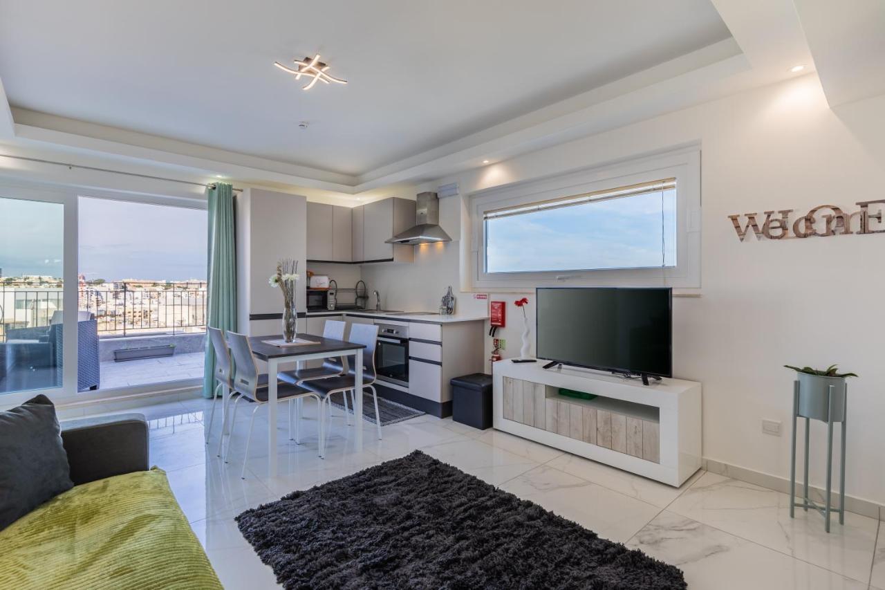 Terrace View- A Charming Two Bedrooms Penthouse Ac-Wifi Мсида Экстерьер фото