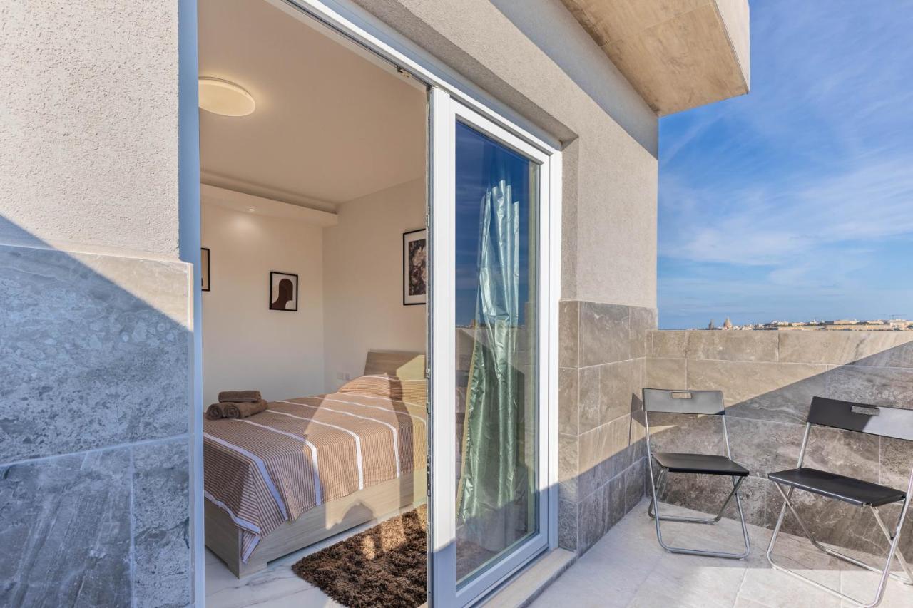 Terrace View- A Charming Two Bedrooms Penthouse Ac-Wifi Мсида Экстерьер фото